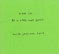 How to... be a little more green.JPG