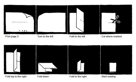 Instruction page of the Einblatt serie